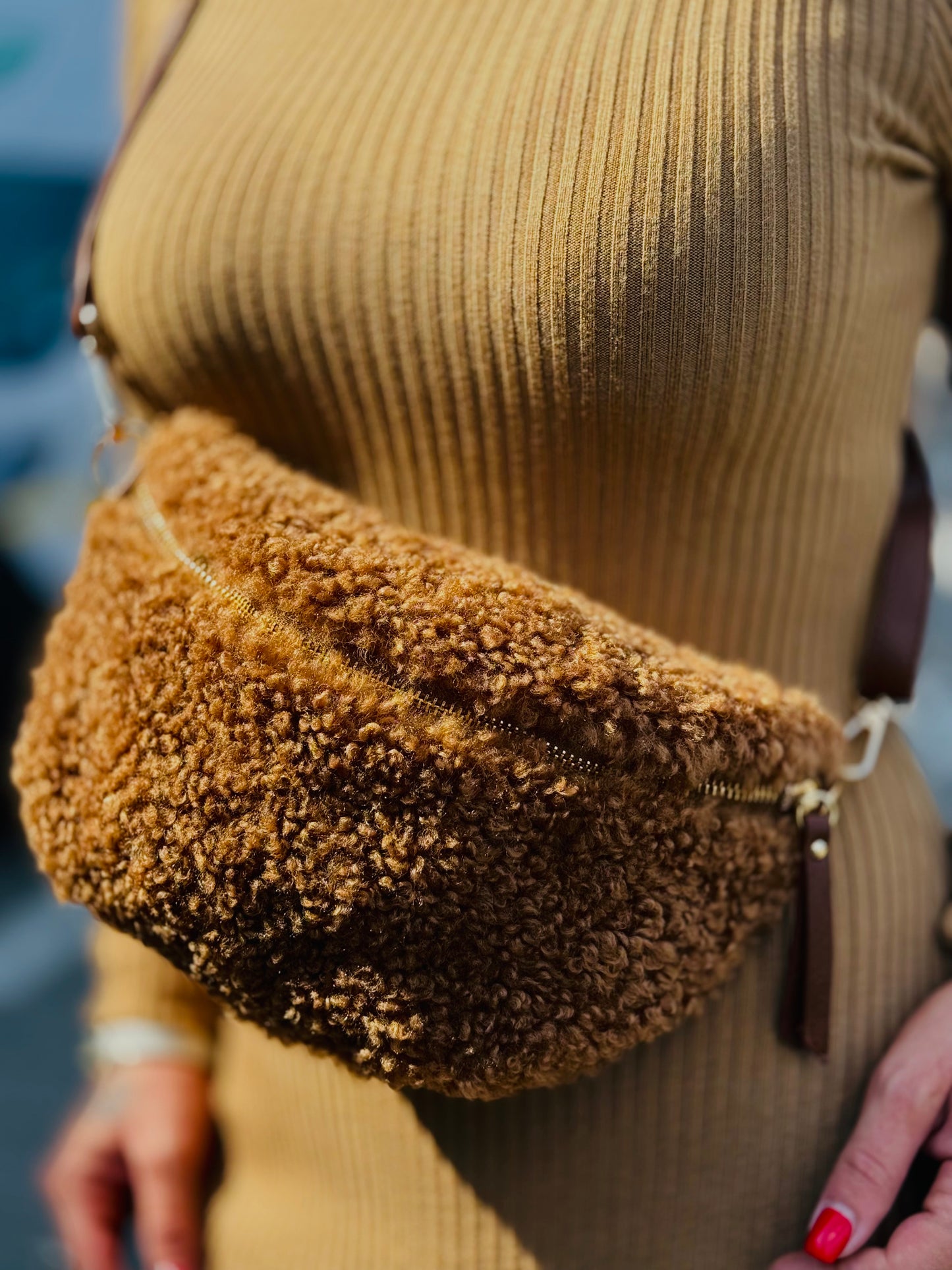 Sac banane camel