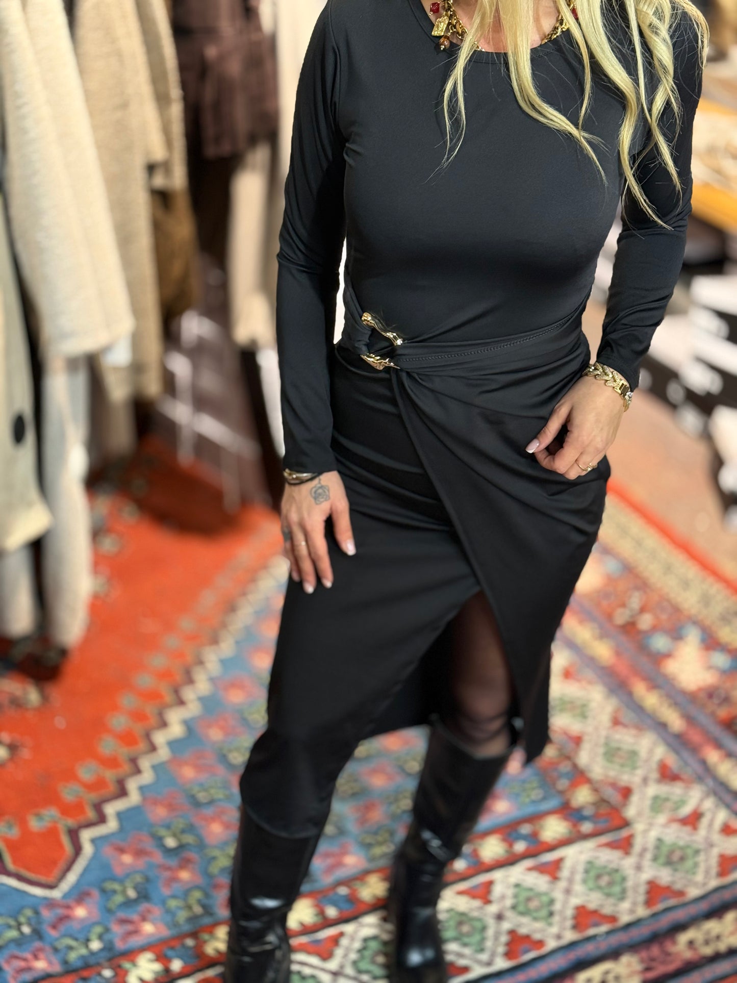 Robe «boucle» noir