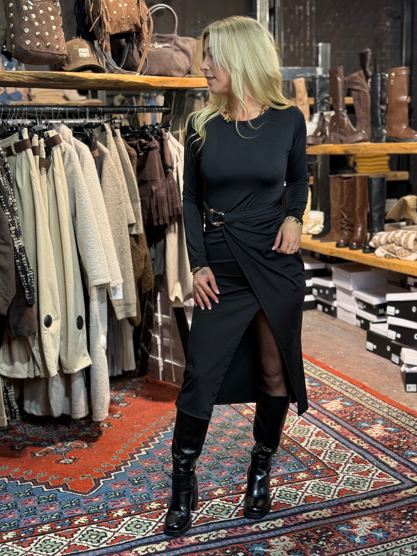 Robe «boucle» noir