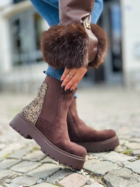 Bottine «  BRISA » CHOCO
