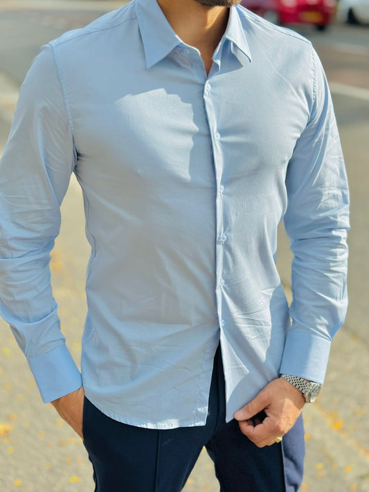 CHEMISE BLEU CIEL