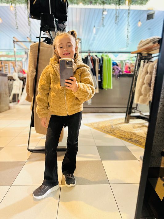 VESTE TEDDY CAMEL