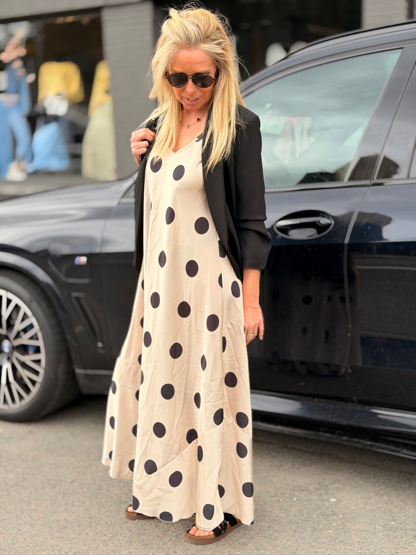 Robe "Beige Petit Pois"