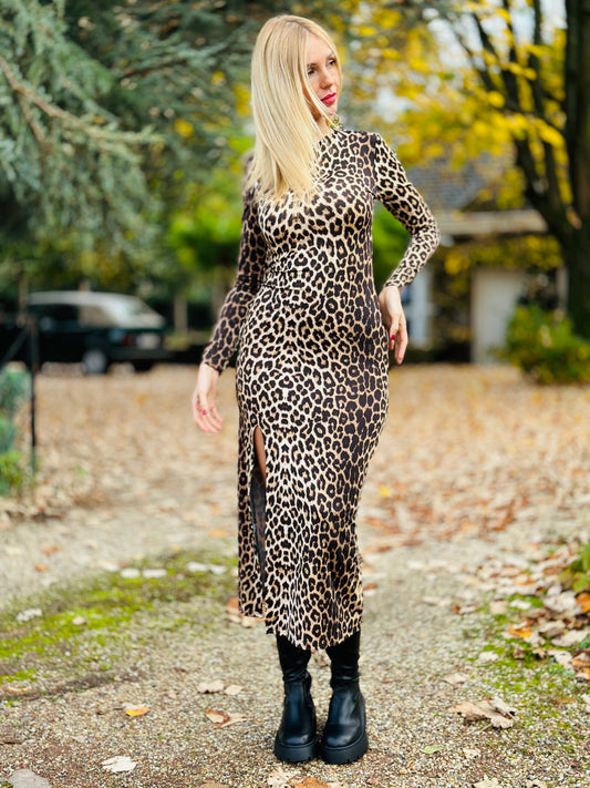 ROBE LOUISE LÉOPARD