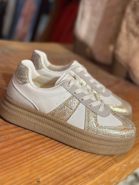 Sneakers « DANA » BEIGE GOLD
