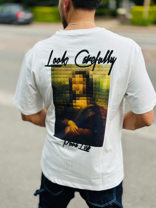 T SHIRT MONA LISA BLANC