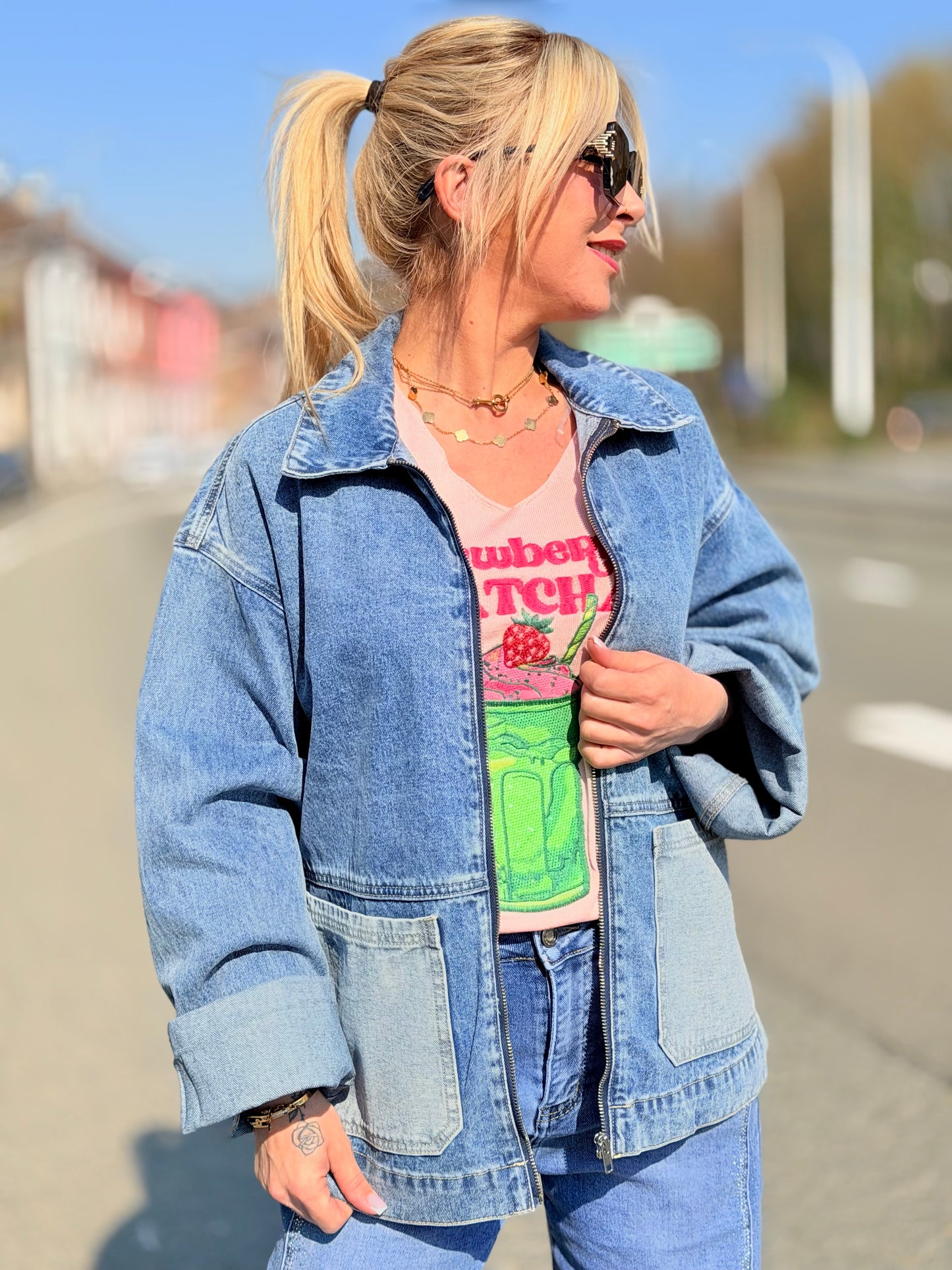 Veste jeans oversize