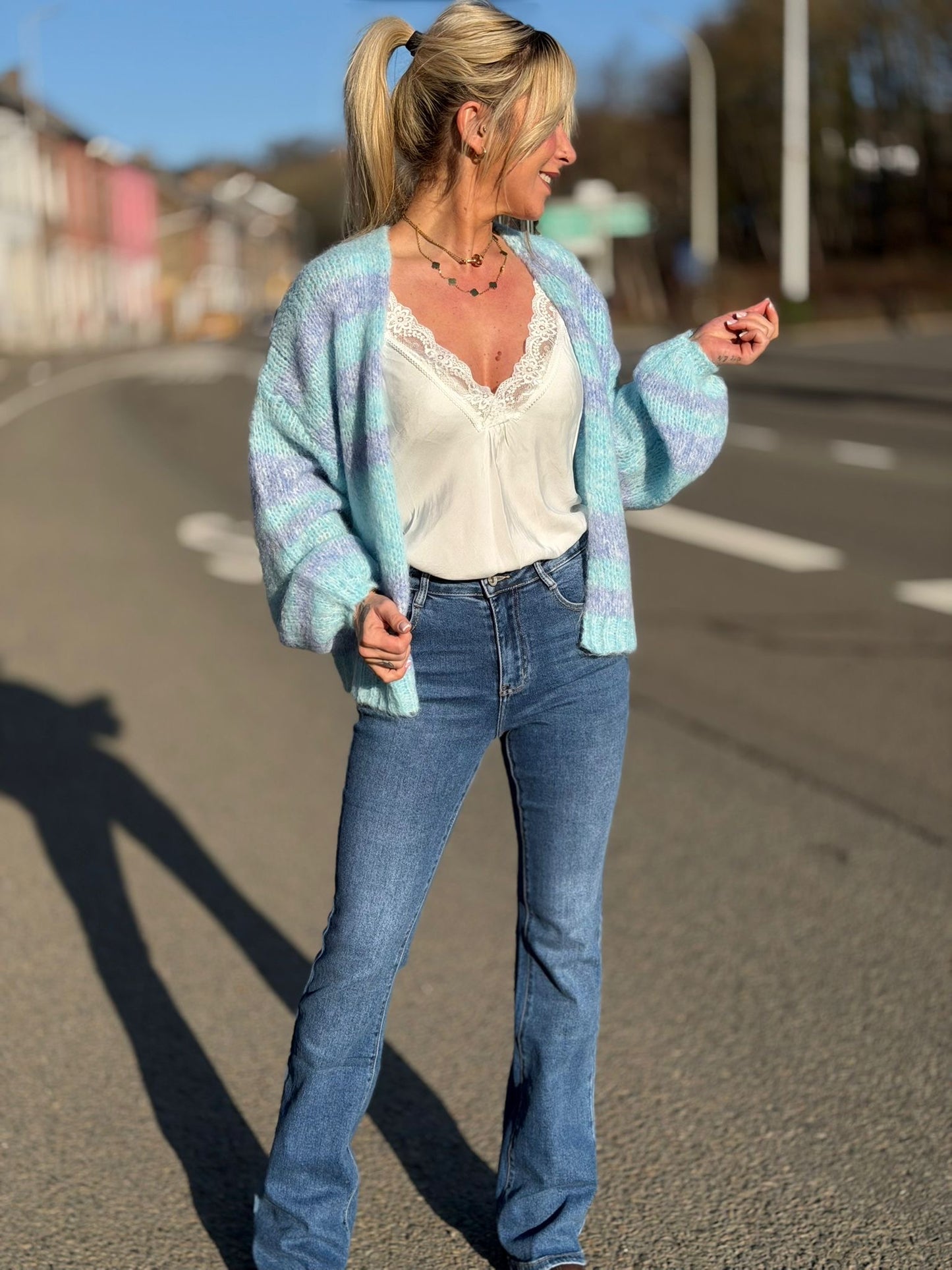 Gilet " Cherry " Bleu