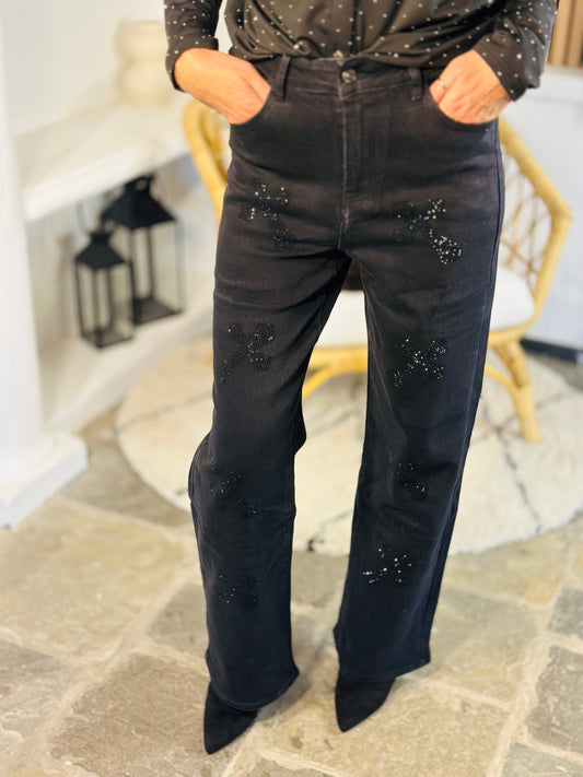 Jeans « CROIX » NOIR