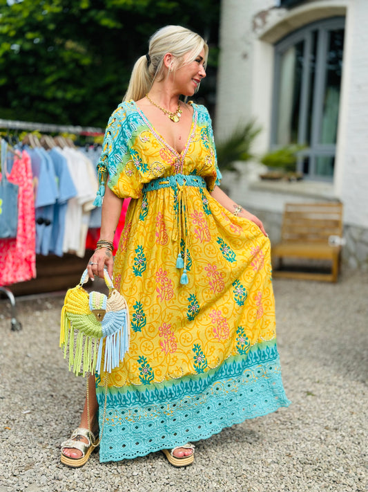 Robe « BOHÈME » JAUNE