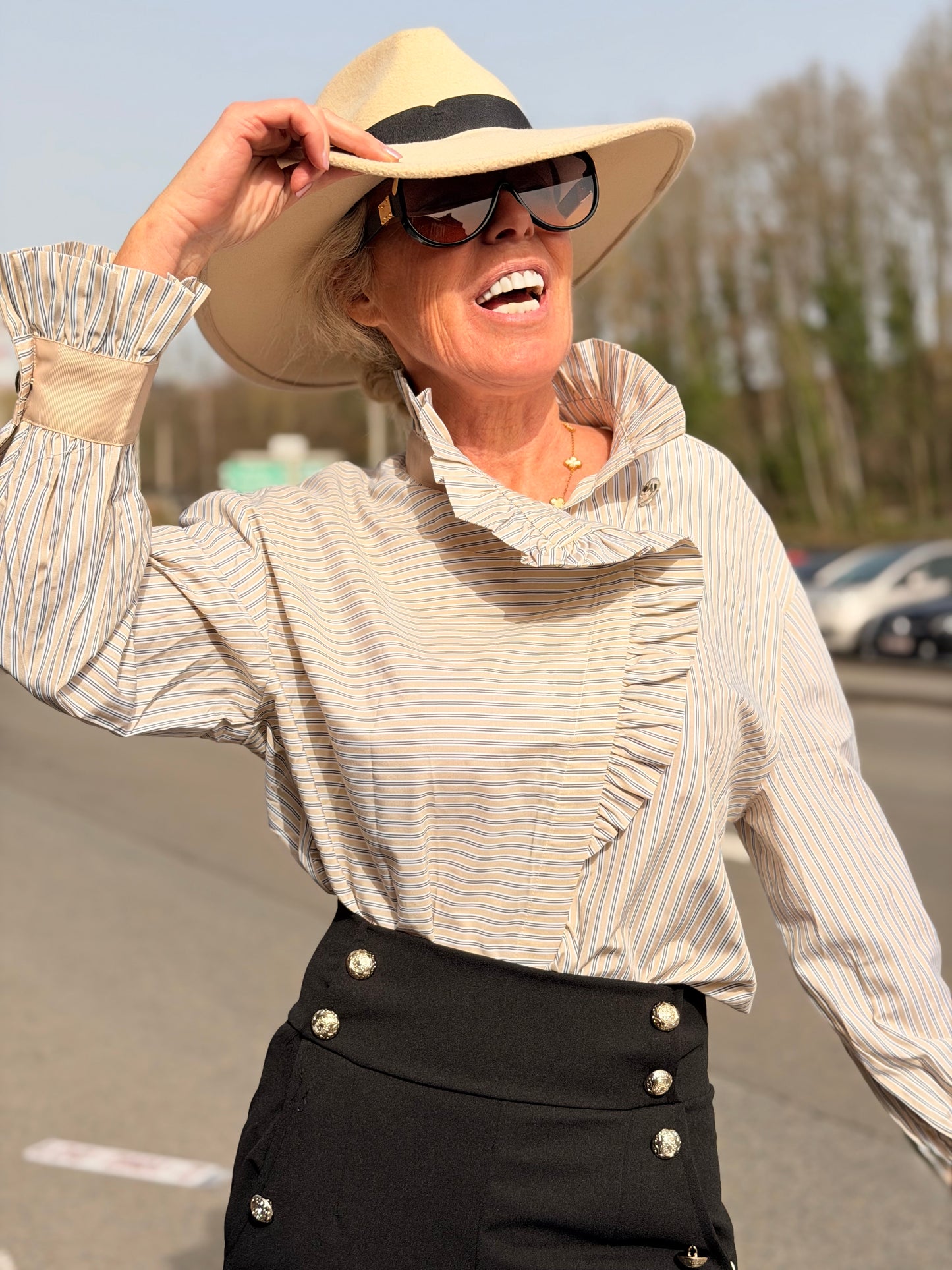 Chemise «Nad» beige