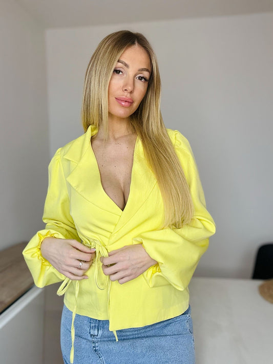 BLAZER A NOUER JAUNE