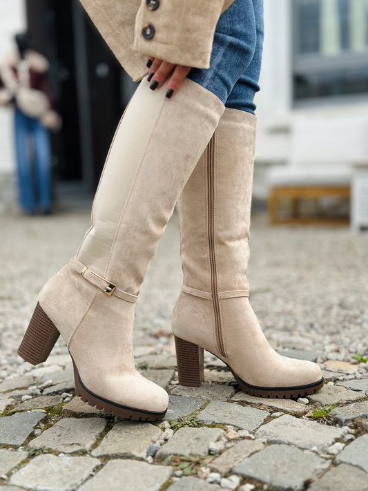Botte «  CASSY » BEIGE