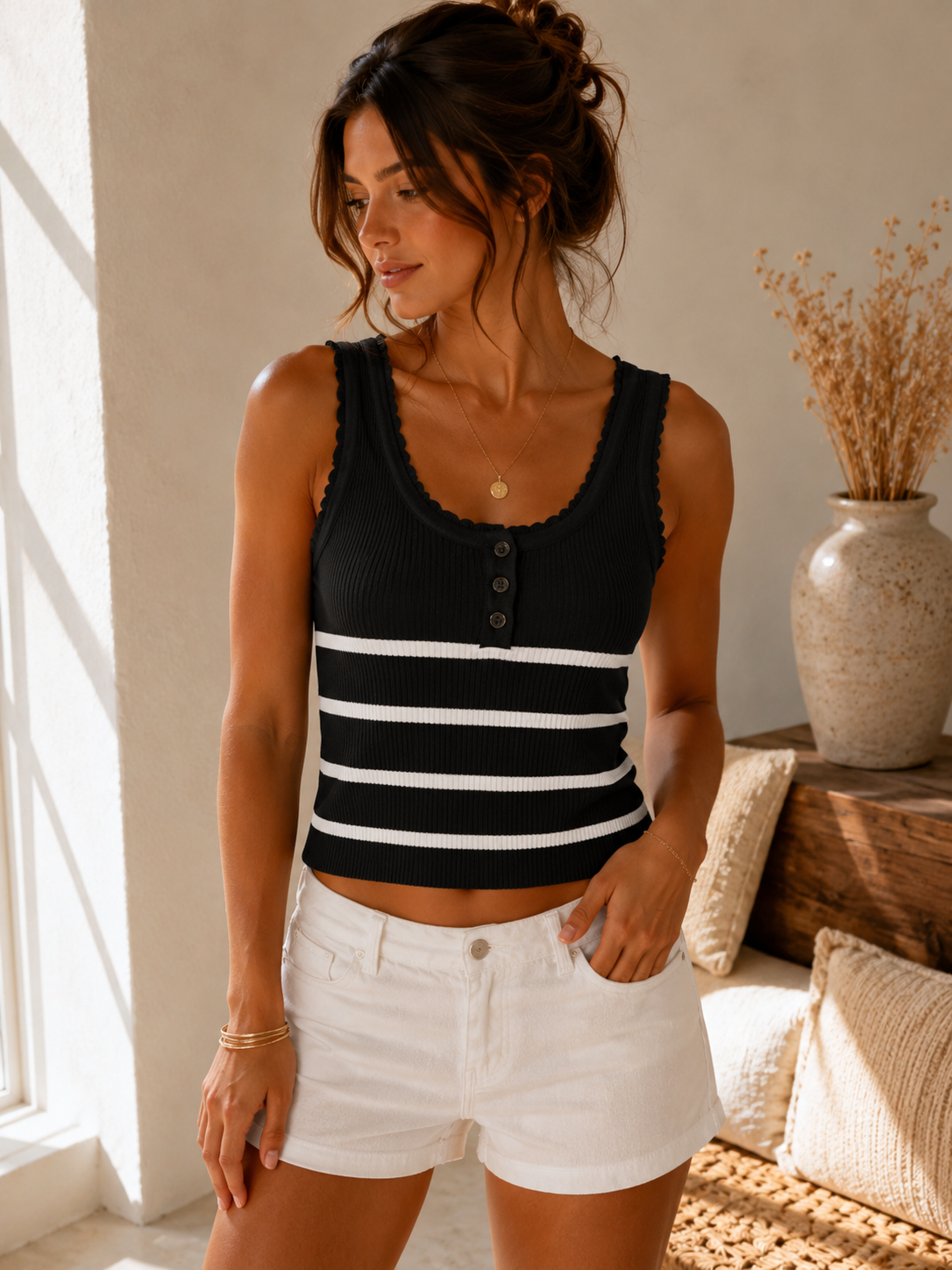 Blouse «Léa» noir