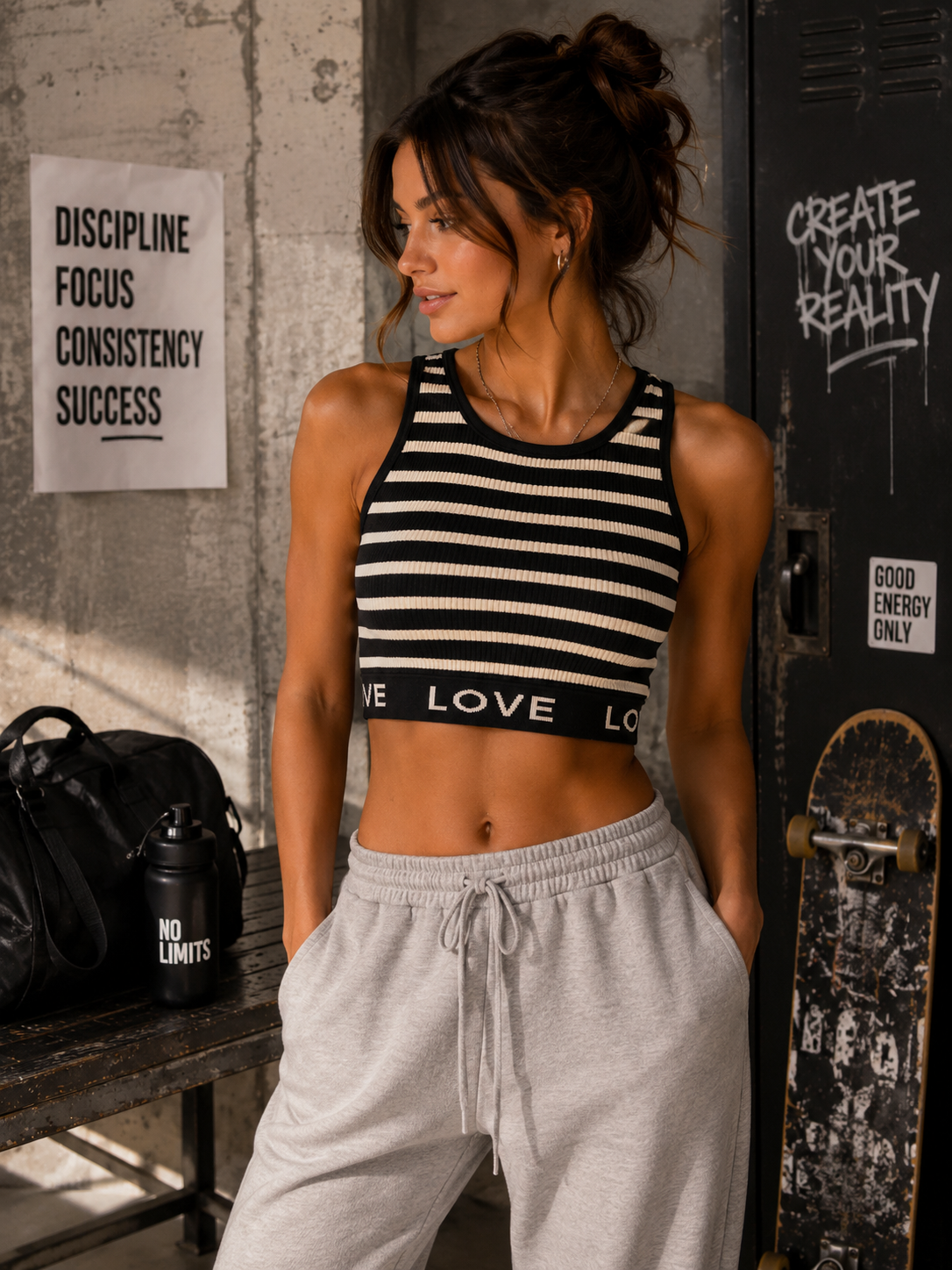 Blouse «Love» noir
