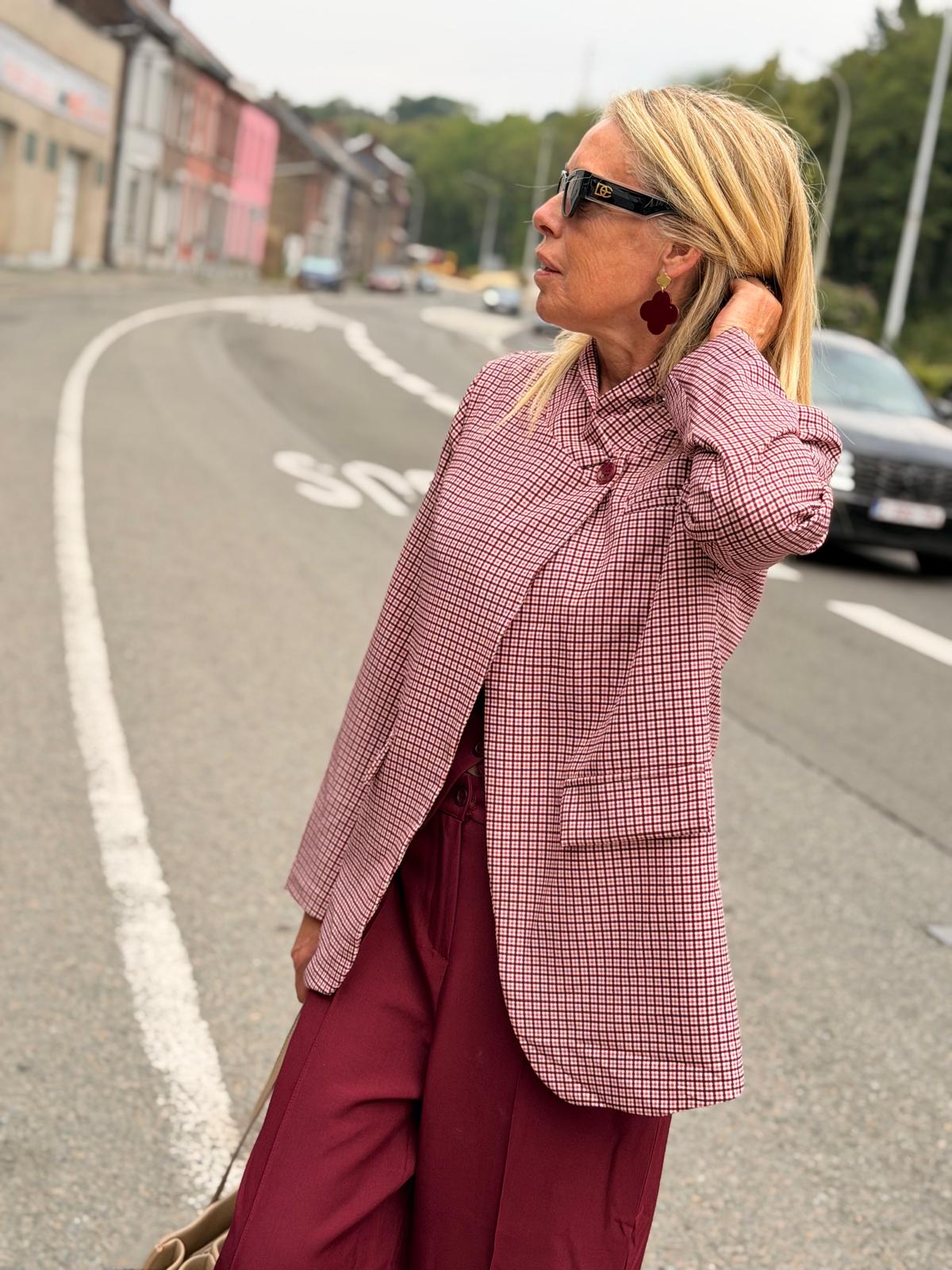 Blazer «Zaya» bordeau