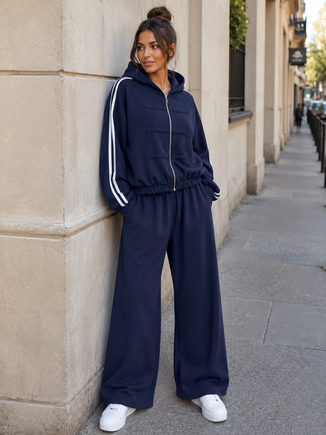 Ensemble «Lora» bleu marine