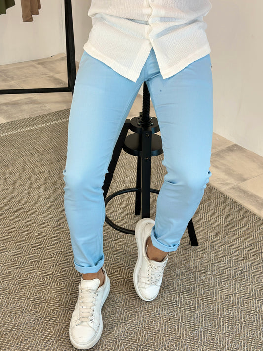 Chino luigi bleu ciel