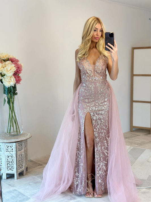 ROBE FANNY ROSE POUDRÉE