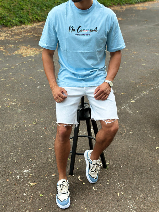 TEE-SHIRTS NOCOMMENT BLEU