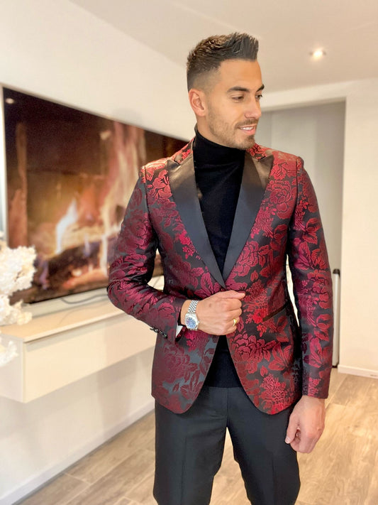 BLAZER CONOR BORDEAU/NOIR