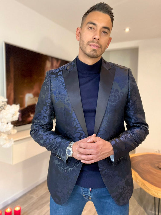 BLAZER CONOR NOIR/BLEU