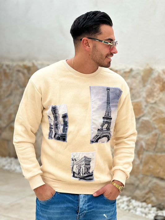 SWEAT EIFFEL JAUNE