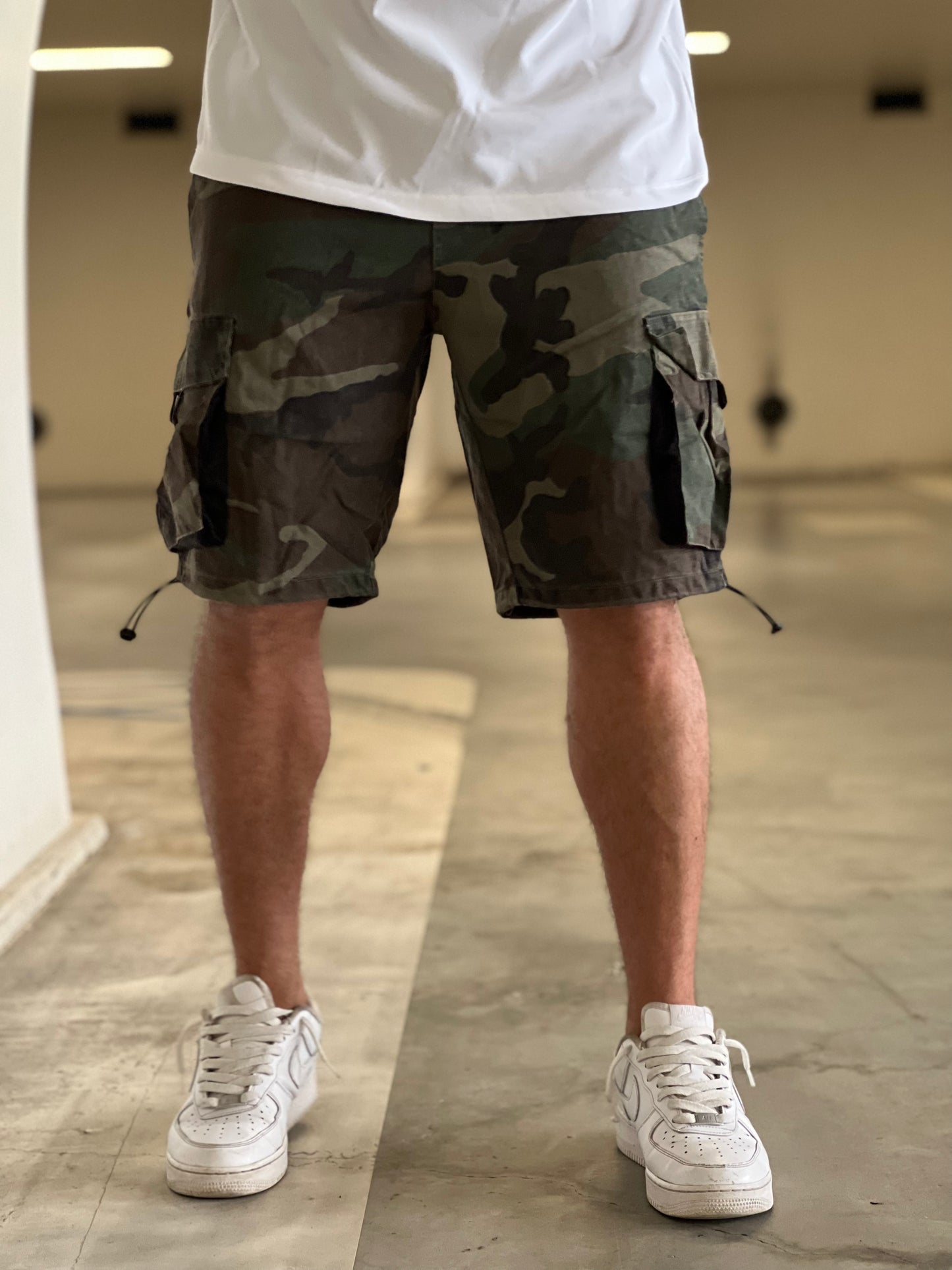 Short militaire kaki